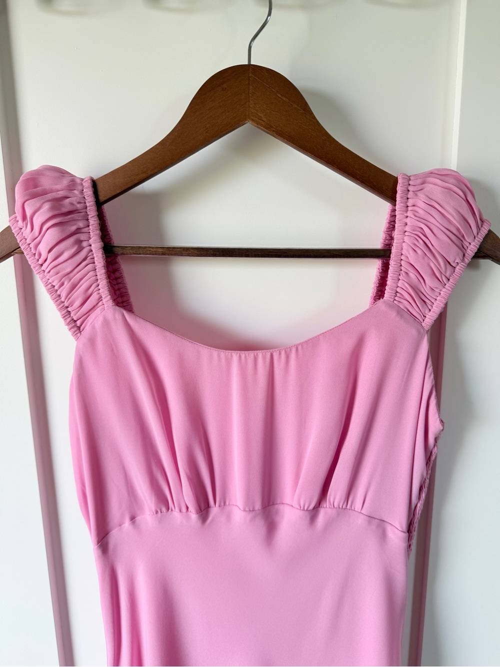 Abercrombie Pink Occasion Long Dress Large - Picture 2 of 7